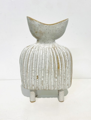 Flat Carved Vessell