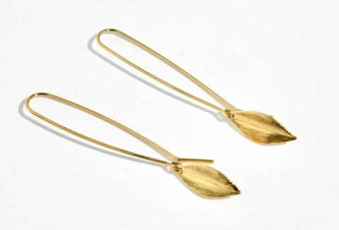 Gold Leaf Earings